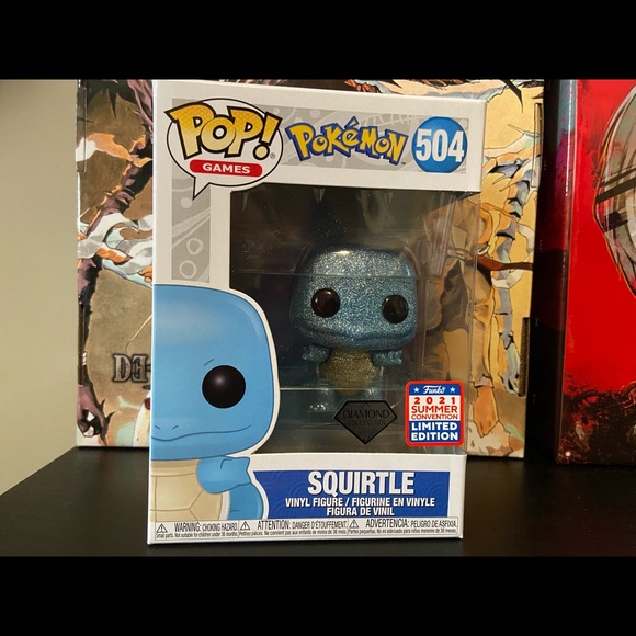 Limited Edition Diamond Squritle Funko Pop - Picture 2 of 4